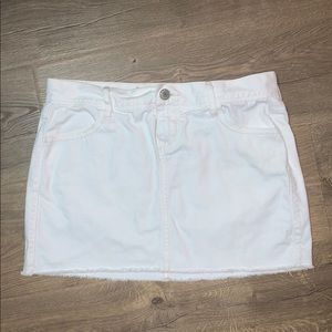 Old Navy White Denim Skirt